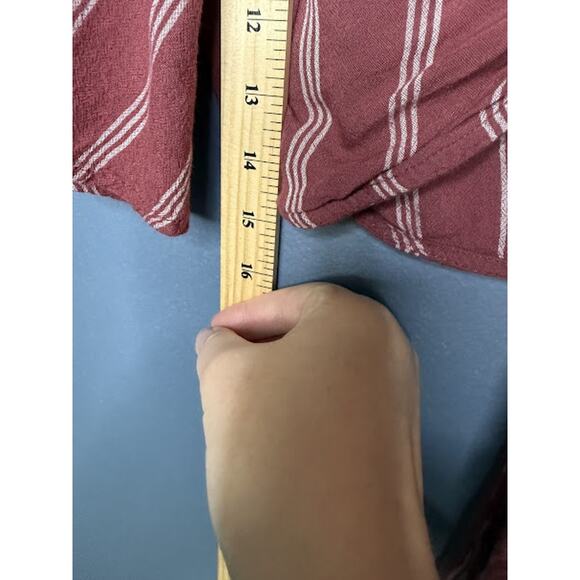 American Eagle Juniors Size Small Cropped Cardigan Striped Preppy Y2K Tie Front - Picture 5 of 6